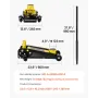 Lavt profil gulvstik 3 ton tungt stål enkeltstempel hydraulisk