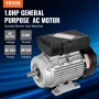 0.75KW Electric Motor 1400 rpm, AC 220~240V 5.45A, 80, B34 Frame, Air Compressor Motor Single Phase, 19mm Keyed Shaft, CW/CCW Ro