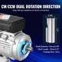 0.75KW Electric Motor 1400 rpm, AC 220~240V 5.45A, 80, B34 Frame, Air Compressor Motor Single Phase, 19mm Keyed Shaft, CW/CCW Ro