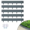 Steel Landscape Edging, 5-pack Steel Garden Edging Borders, 39" L x 4" H Strips, Hammer-in Edging Border, Bendable Metal