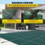 Swimming Pool Cover Pool Safety Cover 4.9x9.8 m /16x32FT Rectangle Inground Safety Pool Cover Green Mesh Solid Pool Safety Cover