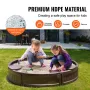 Sandkasse med dækning rund sandboks HDPE Sand Pit udendørs