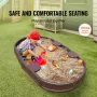 Sandkasse med dæk oval sandkasse HDPE Sand Pit udendørs