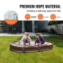 Sandkasse med dæk oval sandkasse HDPE Sand Pit udendørs