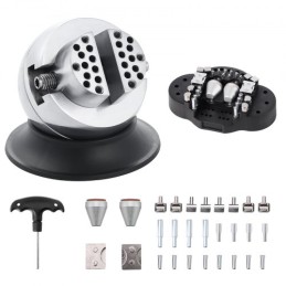 3 tommer gravering Block Block Ball skruestik med 30 stk tilknytning Indlagte diamanter Fuld sæt Ball Vise Graving Setting Tool