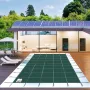 Swimming Pool Cover Pool Safety Cover 4.9x9.8 m /16x32FT Rectangle Inground Safety Pool Cover Green Mesh Solid Pool Safety Cover
