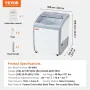 154 L Kommerciel is Display Case Gelato Dipping Freezer Cabinet