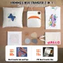 Heat Press 7 x 6 inch Portable Easy Press Sublimation Transfer DIY