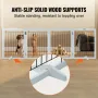 Fritstående hundeport 32x96,5 tommer fritstående kæledyrsport