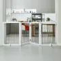 Fritstående hundeport 32x96,5 tommer fritstående kæledyrsport