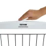 Free Standing Dog Gate, 32" H x 96.5" W Freestanding Pet Gate, 4 Panels Foldable Dog Gate for Wide and Narrow Passageways, Expan