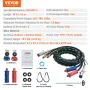 15ft 3-i-1 Semi Truck Air Lines Kit med 2 stk. 