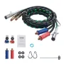 15FT Semi Truck Air Lines Kit with 2PCS Glad Hands, 3-in-1 Air Hoses & 7 Way ABS Electric Power Line, with 2PCS Gladhand Handles