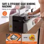 Thermal Binding Machine, 400 Sheets Capacity Hot Glue Binding Machine, Thermal Book Binder 40mm Binding Thickness A3(Short Edge)