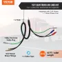 12ft Semi Truck Air Lines Kit 3-i-1 luftslanger og 7-vejs plug