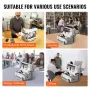 Thermal Binding Machine, 400 Sheets Capacity Hot Glue Binding Machine, Thermal Book Binder 50mm Binding Thickness A3(Short Edge)