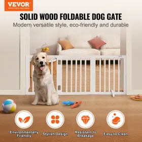 Fritstående hundeport 24x60 tommer fritstående kæledyrsport