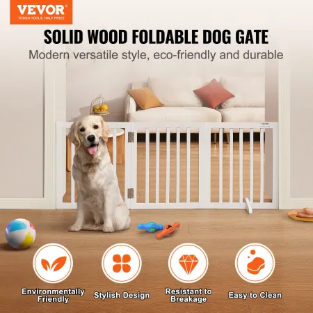 Fritstående hundeport 24x60 tommer fritstående kæledyrsport
