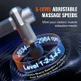 Mini Massage Gun, Percussion Muscle Massage Gun for Athletes - with 5 Speed Levels & 6 Massage Heads, 7.4V 2500mAh Batteries, Ha