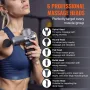 Mini Massage Gun, Percussion Muscle Massage Gun for Athletes - with 5 Speed Levels & 6 Massage Heads, 7.4V 2500mAh Batteries, Ha