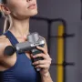 Mini Massage Gun, Percussion Muscle Massage Gun for Athletes - with 5 Speed Levels & 6 Massage Heads, 7.4V 2500mAh Batteries, Ha