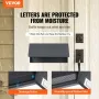 Through The Door Key Drop Box Mailbox with Combination Lock Dark Gray