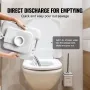 Portable Toilet for Camping with Carry Bag, RV Toilet with 3.2 Gal Waste Tank, Push-Button Pressurized Flush Commode, Leak-proof