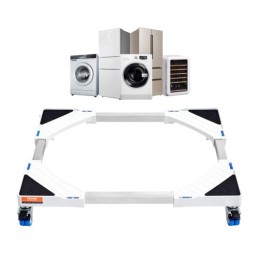 Mini Fridge Stand Universal Laundry Pedestal, Adjustable Refrigerator Stand with Smooth Casters, Washing Machine Pedestal