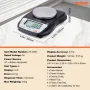 Analytical Balance, 600g x 0.01g Accuracy High Precision Lab Scale, 6 Units Conversion Electronic Scientific Laboratory Scale, L