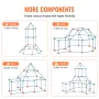 Fort Building Kit for Kids, 120PCS STEM Building Toys, Educational Gift for 4 5 6 7 8+ Year Old Boys & Girls, Indoor Outdoor Pla