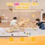 Pikler Triangle Set 4 i 1 Montessori klatring legetøj til