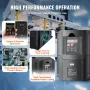 10 hk, 7,5 kW, 35amps 220V 1 eller 3-fase input til 3-fase