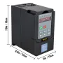 Variabel frekvensdrev 5,5 kW VFD-drev 220V Variabel