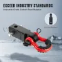 Shackle Hitch Receiver, Fits 2" Receivers, 44100 lbs Breaking Strength, D Ring Shackle with Trailer Hitch Lock Pin, Heavy Duty T