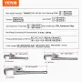 3-Piece Pipe Wrench Set, 10" 14" 18" Aluminum Straight Pipe Wrench, Adjustable Plumbing Wrench, with High Strength Jaw and Ergon