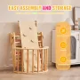 Pikler Triangle Set, 5 in 1 Toddler Climbing Toys Indoor Playground, Montessori Climbing Set with Triangle, Ramp, and Arch, Larg