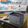 Car Refrigerator, 12 Volt Car Refrigerator Fridge, 37 L Single Zone Portable Freezer with Built-in Light, -4℉-68℉, 12/24V DC and