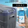 Car Refrigerator, 12 Volt Car Refrigerator Fridge, 37 L Single Zone Portable Freezer with Built-in Light, -4℉-68℉, 12/24V DC and