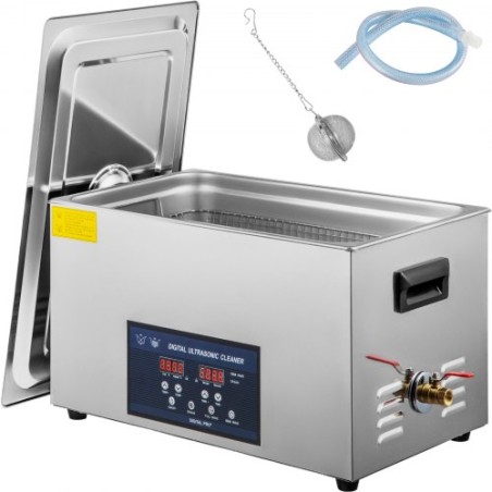 30L Ultralydrenser Dual Frequency Ultrasonic Cleaning Machine med varmeapparatets rengøringsmiddel til dele smykkebrillerring