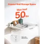Wall Mounted Floating Folding Table Laptop Desk Home Office 60x40 cm