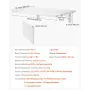 Vægmonteret flydende foldningsbord bærbar skrivebord