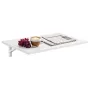 Wall Mounted Floating Folding Table Laptop Desk Home Office 60x40 cm
