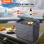 Car Refrigerator, 12 Volt Car Refrigerator Fridge, 45 L Single Zone Portable Freezer with Built-in Light, -4℉-68℉, 12/24V DC and
