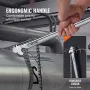 Chain Wrench, 48 inch Chain Pipe Wrench, 13.4 inch Diameter Capacity, CRV Reversible Pipe Fitting Tool Wrench with High Strength