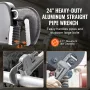 Pipe Wrench, 24" Aluminum Straight Pipe Wrench, Adjustable Plumbing Wrench, with High Strength Jaw and Ergonomic Handle, Easy to