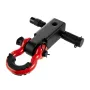 Shackle Hitch Receiver, Fits 2" Receivers, 66000 lbs Breaking Strength, D Ring Shackle with Trailer Hitch Lock Pin, Heavy Duty T