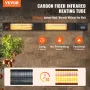 Infrarød varmeapparat 3000W Electric Space Heater Fjernkontrol
