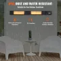 Infrarød varmeapparat 3000W Electric Space Heater Fjernkontrol