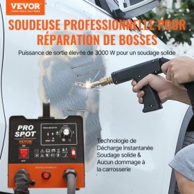 Stud Welder Dent Repair Kit 3 KW Spot Welder Dent Puller & 6 Welding Modes