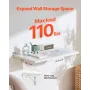 Vægmonteret flydende foldningsbord bærbar skrivebord